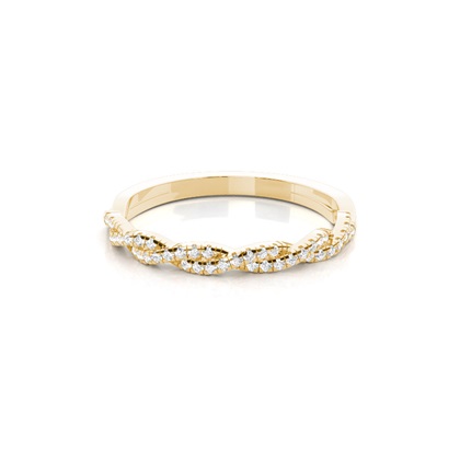 Yellow Gold Eternity Diamond Rings