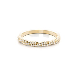 Prong Setting Half Eternity Round Diamond Ring