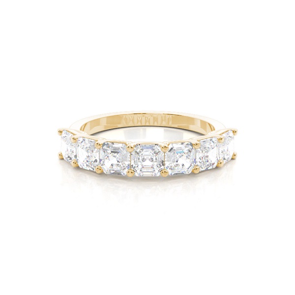 Prong Setting Asscher Seven Stone Ring
