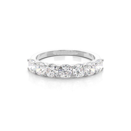 Prong Setting Cushion Seven Stone Ring