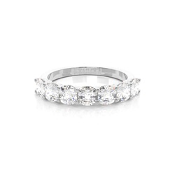 Prong Setting Cushion Seven Stone Ring