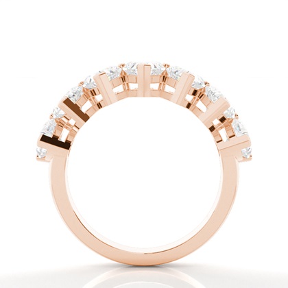 Rose Gold Contemporary Diamond Engagement Rings