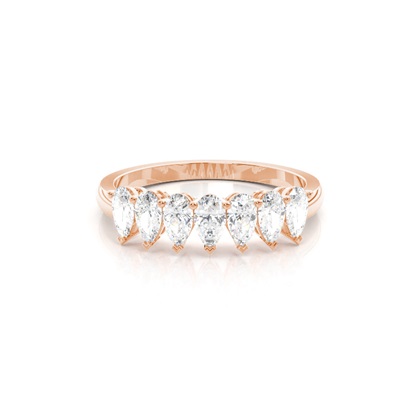 Rose Gold Contemporary Diamond Engagement Rings