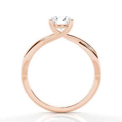 2.00 Carat Rotgold Verlobungsring Solitär