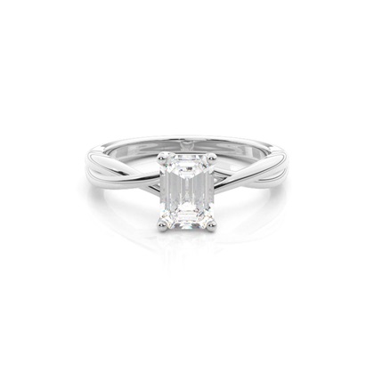 Emerald Cut Diamond Engagement Rings