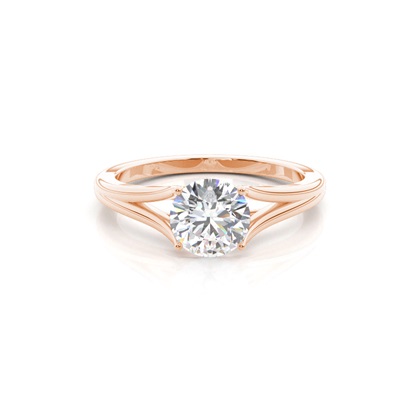 Rose Gold Solitaire Diamond Rings