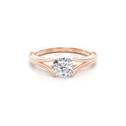 Rose Gold Solitaire Diamond Rings