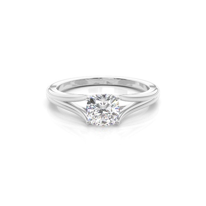 Cushion Solitaire Diamond Engagement Rings