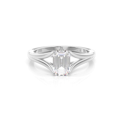 Emerald Solitaire Diamond Rings