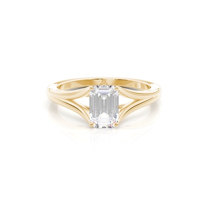 Emerald Solitaire Diamond Rings