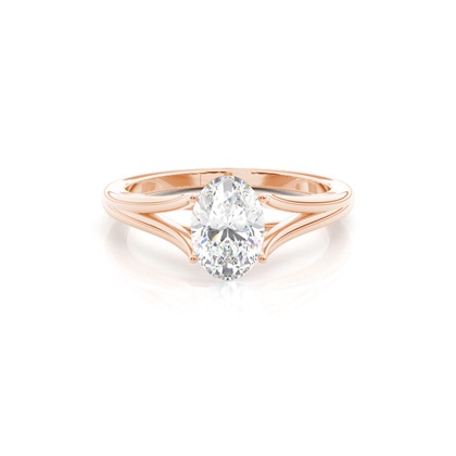 Rose Gold Solitaire Diamond Rings