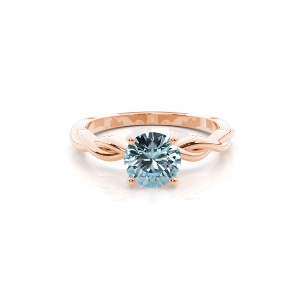 Prong Setting Aquamarine Solitaire Engagement Ring