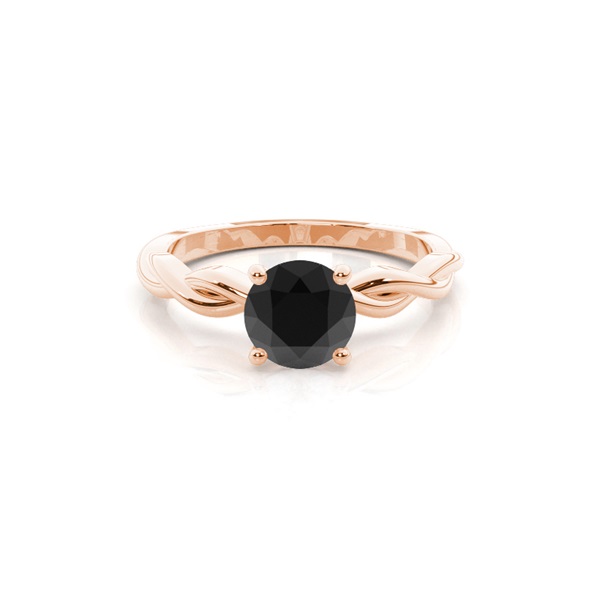 Prong Setting Engagement Black Diamond Ring