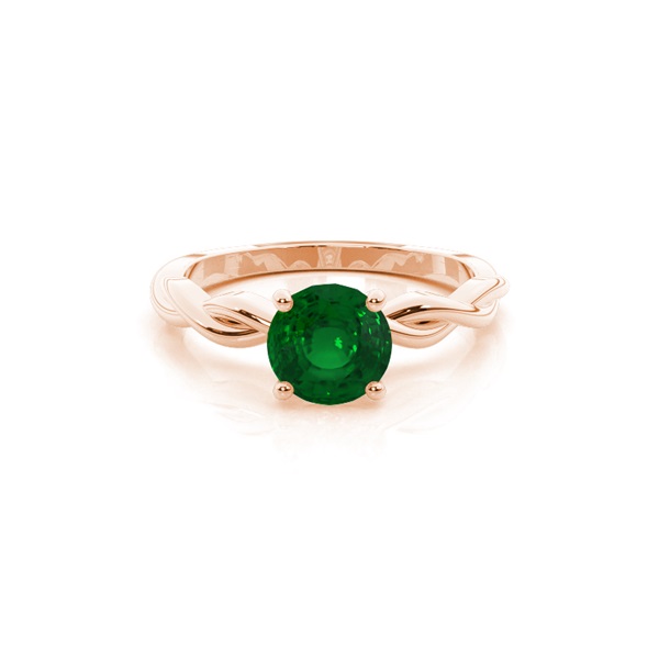 Prong Setting Emerald Solitaire Engagement Ring