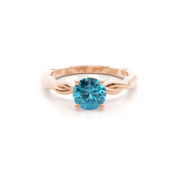 Prong Setting Topaz Solitaire Engagement Ring
