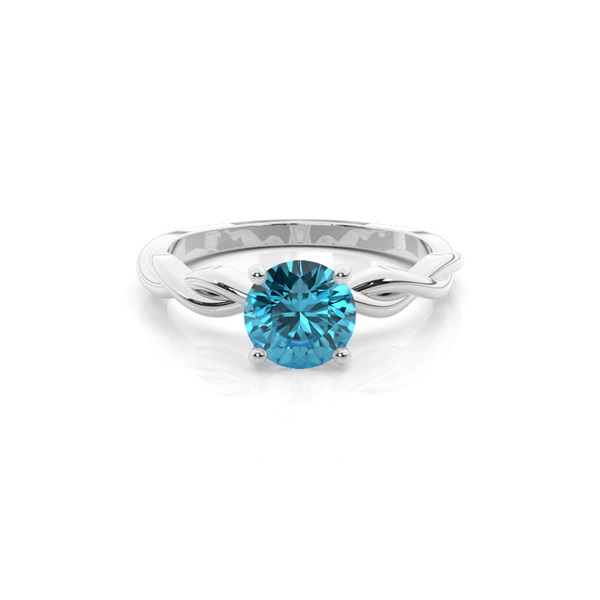 Prong Setting Topaz Solitaire Engagement Ring