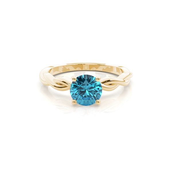 Prong Setting Topaz Solitaire Engagement Ring