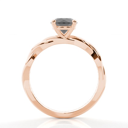 Rose Gold Solitaire Engagement Rings