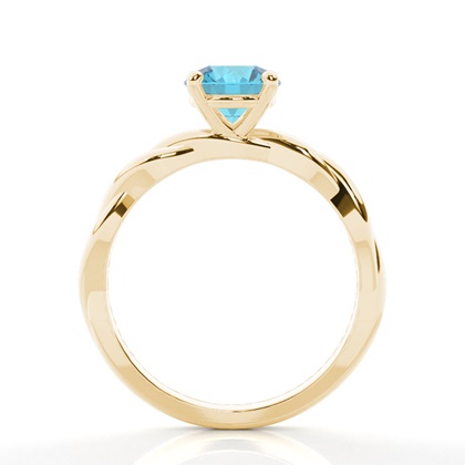 Topas-Solitär-Verlobungsring In Krappenfassung