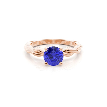 Prong Setting Tanzanite Solitaire Engagement Ring