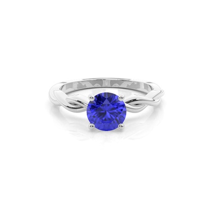 Prong Setting Tanzanite Solitaire Engagement Ring