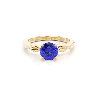 Prong Setting Tanzanite Solitaire Engagement Ring