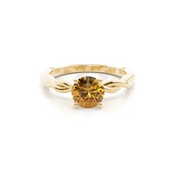 Prong Setting Citrine Solitaire Engagement Ring