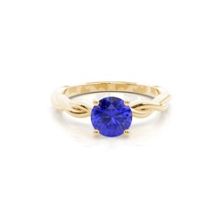 Prong Setting Tanzanite Solitaire Engagement Ring