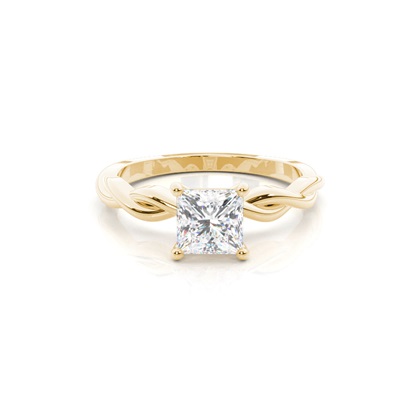 Princess Solitaire Diamond Rings 