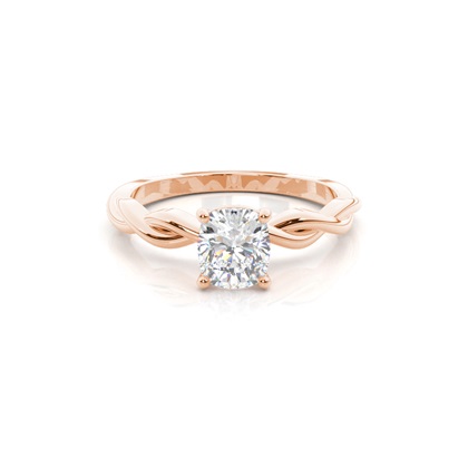 Rose Gold Solitaire Diamond Rings