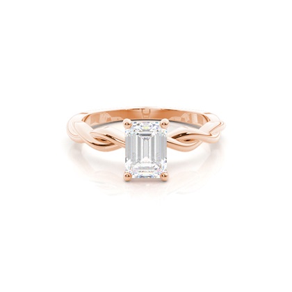 Emerald Solitaire Diamond Rings