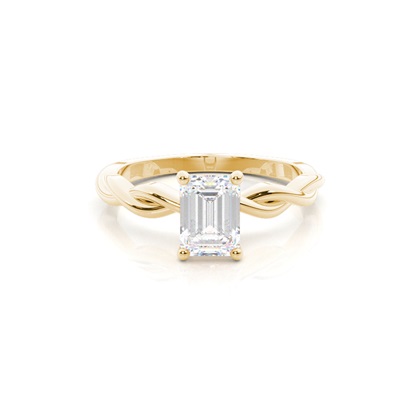 Emerald Solitaire Diamond Rings