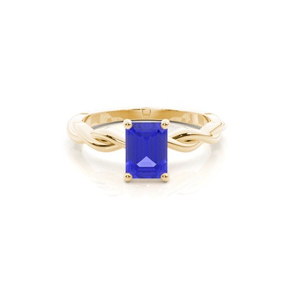Prong Setting Tanzanite Solitaire Engagement Ring