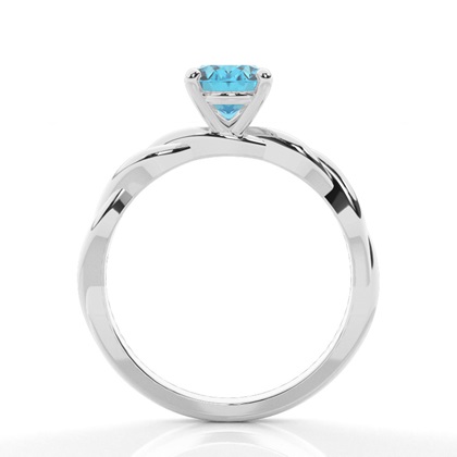 Topas-Solitär-Verlobungsring In Krappenfassung