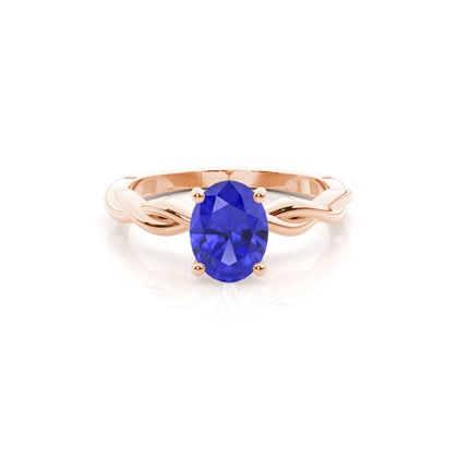 Prong Setting Tanzanite Solitaire Engagement Ring