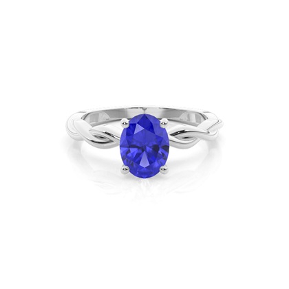 Prong Setting Tanzanite Solitaire Engagement Ring