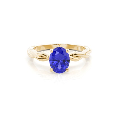 Prong Setting Tanzanite Solitaire Engagement Ring