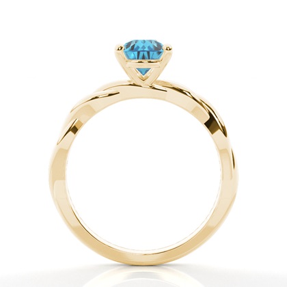 Prong Setting Topaz Solitaire Engagement Ring