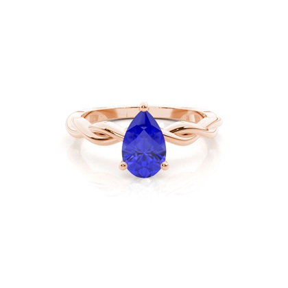 Prong Setting Tanzanite Solitaire Engagement Ring