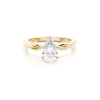 Pear Solitaire Diamond Engagement Rings