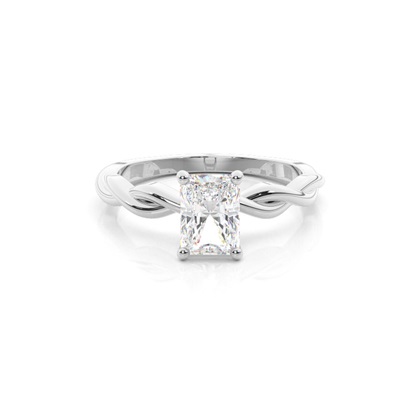 Silver Diamond Engagement Rings