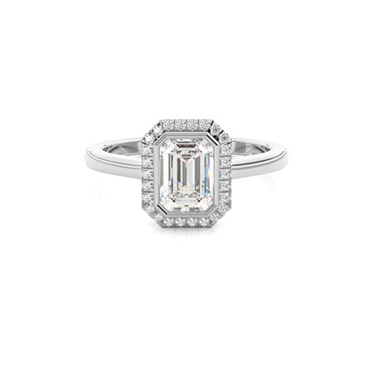 Emerald Cut Diamond Engagement Rings