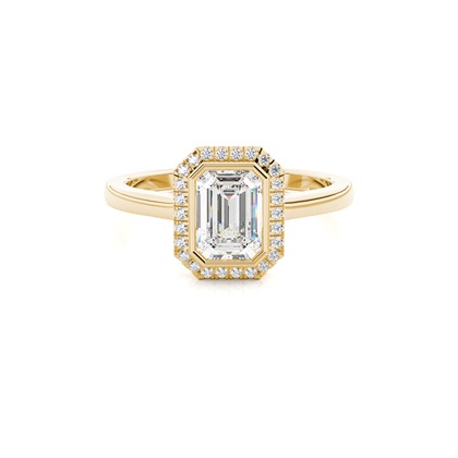 Emerald Cut Diamond Engagement Rings