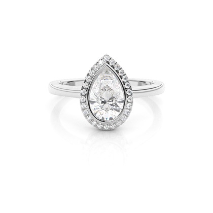 Pear Shaped Diamond Engagement Rings