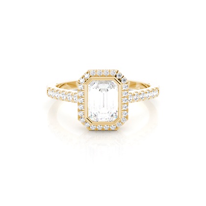 Emerald Cut Diamond Engagement Rings