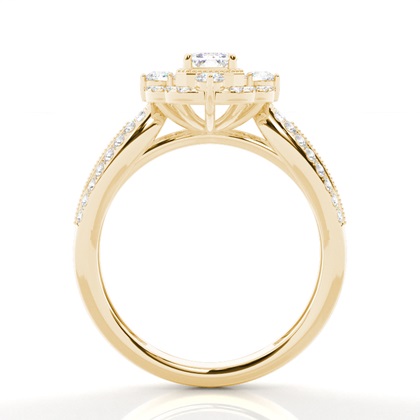 Gelbgold Ethereal Verlobungsringe