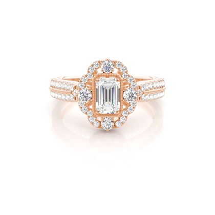 Rose Gold Ethereal Diamond Engagement Rings