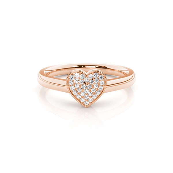 Micro Prong  Setting Round Diamond Cluster Ring