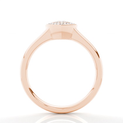 Rose Gold Diamond Cluster Rings