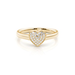 Runder Diamant-Cluster-Ring in Mikrokrappenfassung